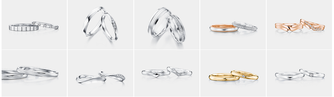 アイプリモの婚約指輪・結婚指輪のデザイン一覧画像