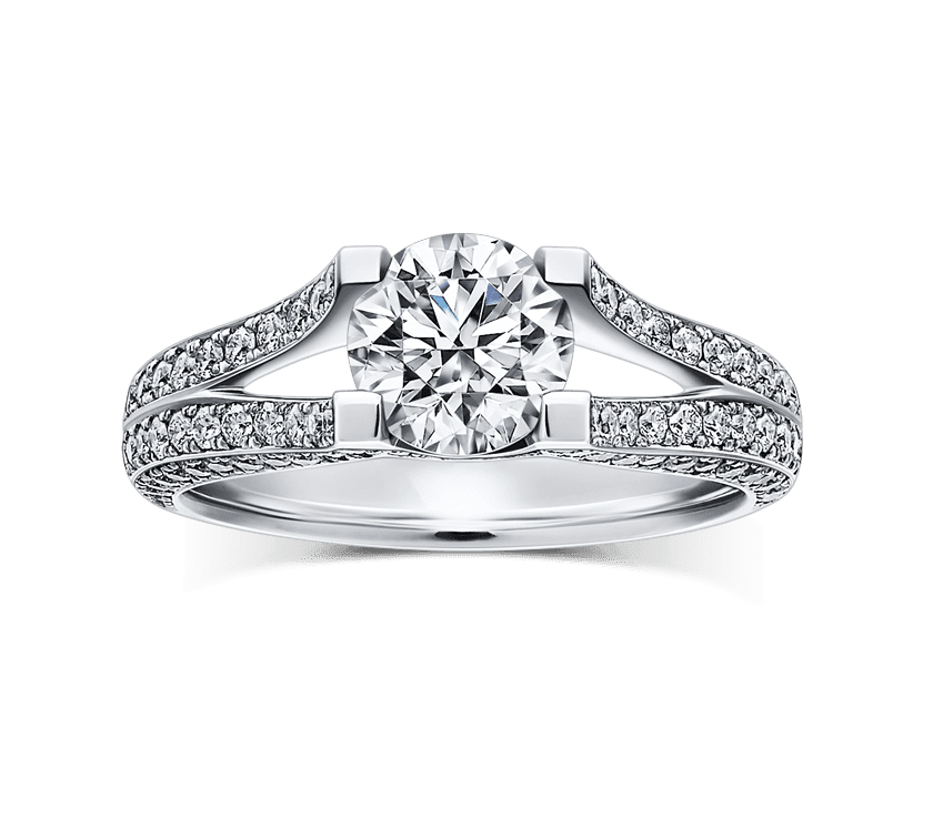 美品 ラザールダイヤモンド Pt950 ダイヤ0.01 デザイン リング 指輪最大部分の幅約22mm